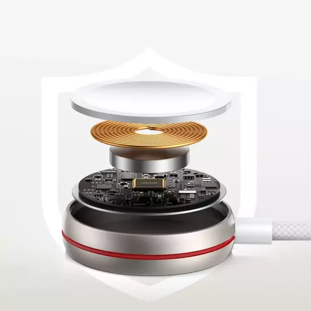 Joyroom 2 in 1 Lightning cable and inductive charger for Apple Watch 1.5m white (S-IW012) 12