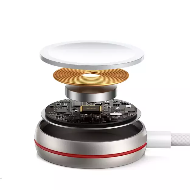 Joyroom 2 in 1 Lightning cable and inductive charger for Apple Watch 1.5m white (S-IW012) 6