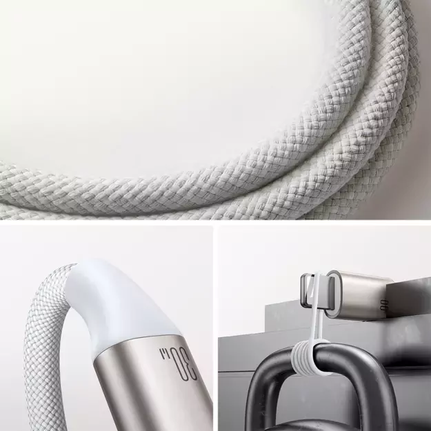 Joyroom 2 in 1 Lightning cable and inductive charger for Apple Watch 1.5m white (S-IW012) 14