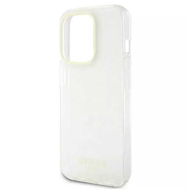 Guess GUHCP15LHDECMP iPhone 15 Pro 6.1&quot  pink/pink hardcase IML Faceted Mirror Disco Iridescent 12
