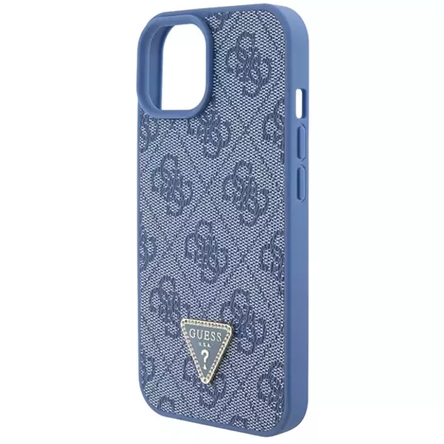 Guess GUHCP15SP4TDSCPB iPhone 15 6.1&quot  blue/blue hardcase Crossbody 4G Metal Logo 6