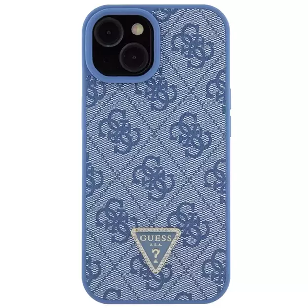 Guess GUHCP15SP4TDSCPB iPhone 15 6.1&quot  blue/blue hardcase Crossbody 4G Metal Logo 3