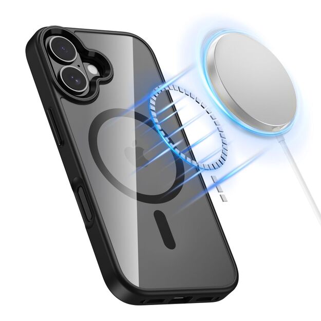 Tech-Protect MagMat MagSafe Case for iPhone 17 - Clear Black 1