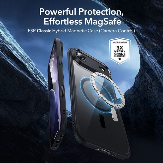 ESR Classic Hybrid MagSafe + Tempered Glass Set for iPhone 17 Air - Clear Black 1