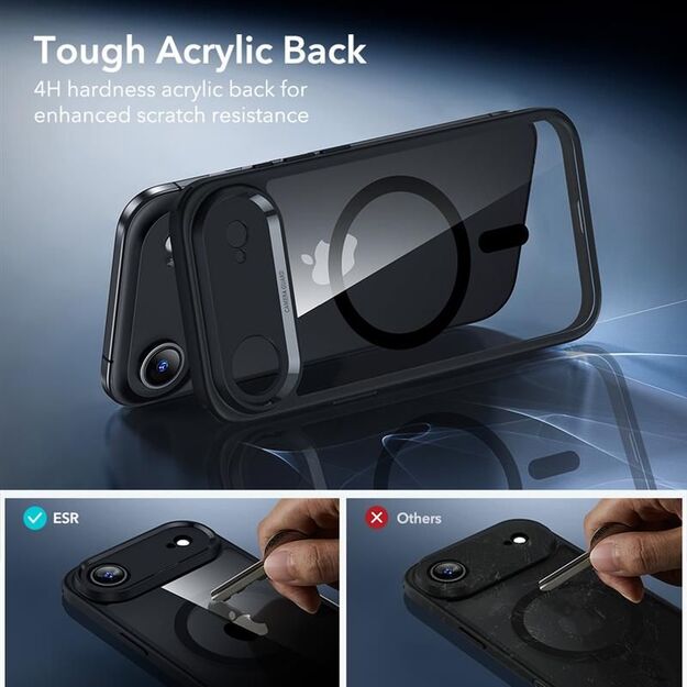 ESR Classic Hybrid MagSafe + Tempered Glass Set for iPhone 17 Air - Clear Black 6