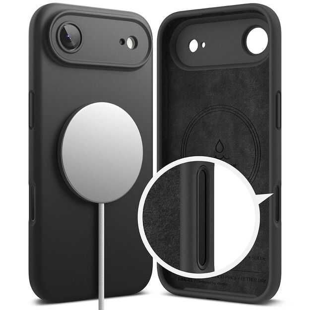Ringke Silicone Magnetic MagSafe Case for iPhone 17 Air - Black 1