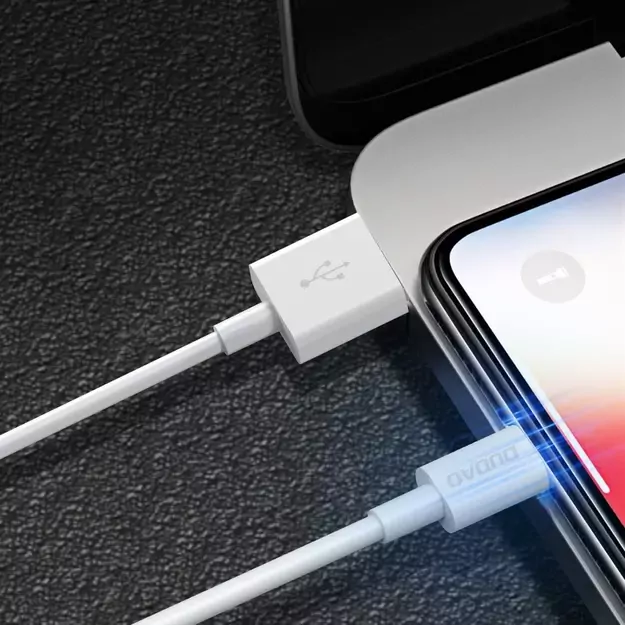 Dudao cable USB / Lightning 3A 1m white (L1L white) 6