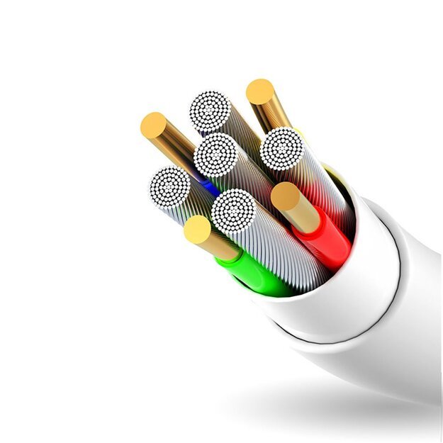 Dudao cable USB / Lightning 3A 1m white (L1L white) 2