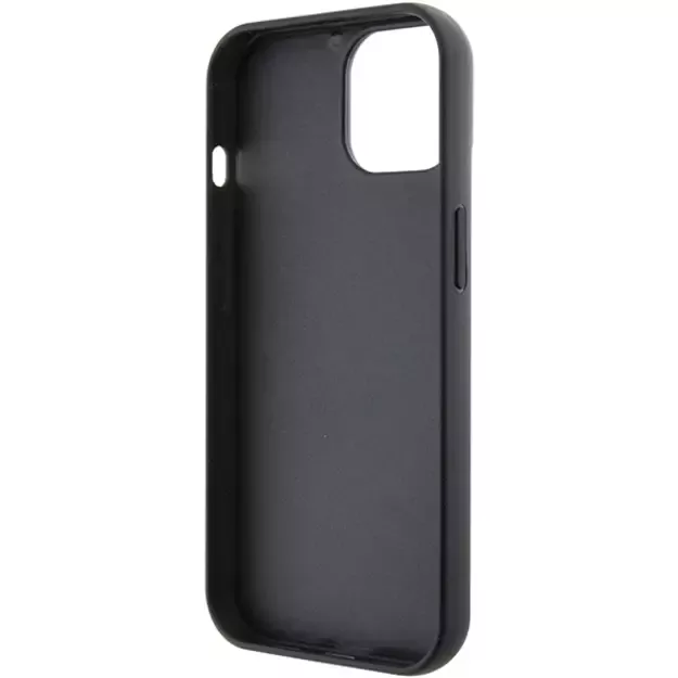 Karl Lagerfeld Fixed Glitter Ikonik Logo Metal Pin case for iPhone 15 - black 6