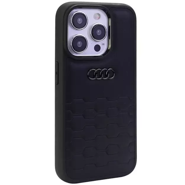 Audi GT Synthetic Leather case for iPhone 15 Pro Max - black 4