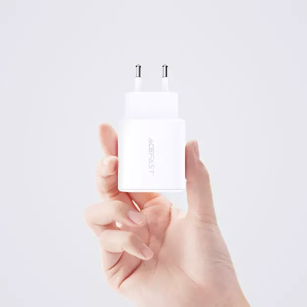 Acefast wall charger USB Type C / USB 20W, PPS, PD, QC 3.0, AFC, FCP white (A25 white) 25