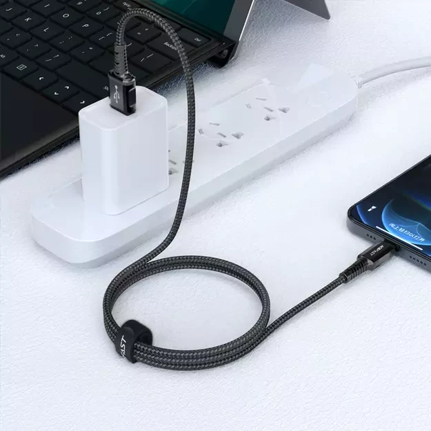Acefast cable MFI USB - Lightning 1.2m, 2.4A black (C1-02 black) 3