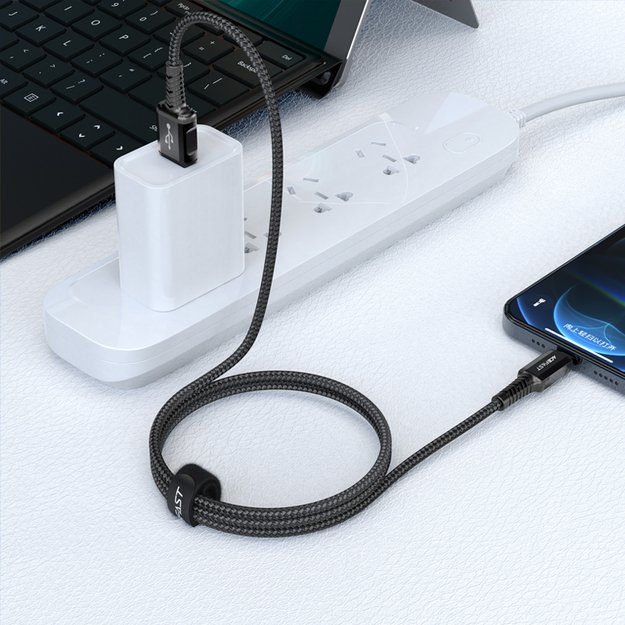 Acefast cable MFI USB - Lightning 1.2m, 2.4A black (C1-02 black) 15