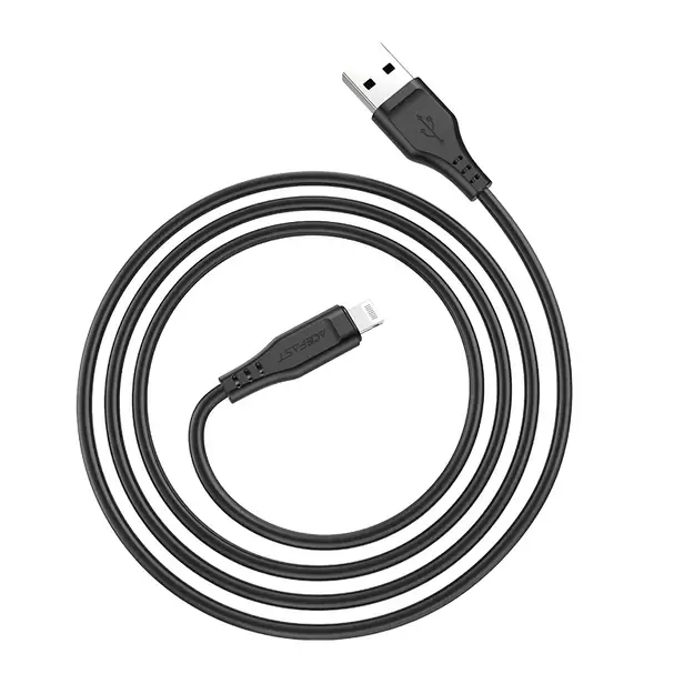 Acefast cable MFI USB - Lightning 1.2m, 2.4A black (C3-02 black) 1