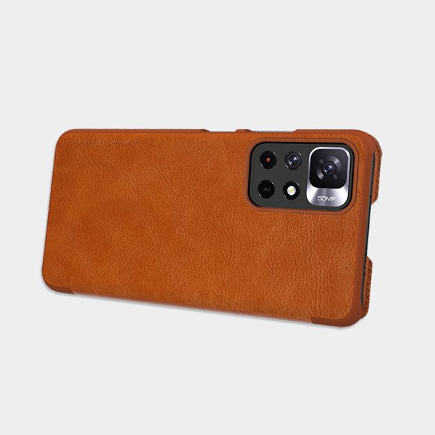 Nillkin Qin Case Flip Case for Xiaomi Redmi Note 11T 5G / 11S 5G / 11 5G (China) / Poco M4 Pro 5G - Black 16