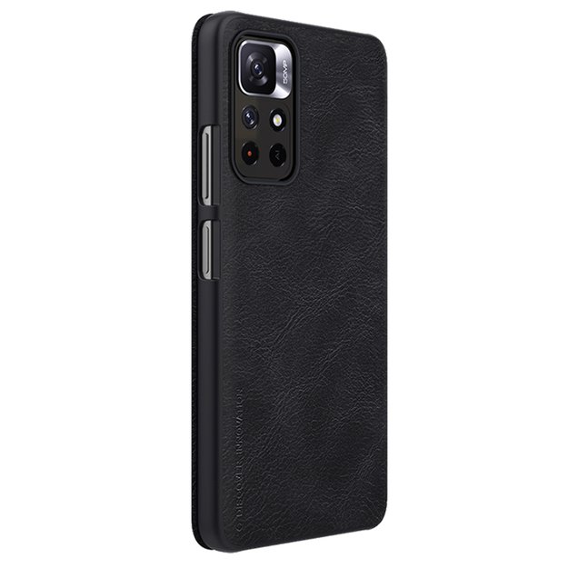 Nillkin Qin Case Flip Case for Xiaomi Redmi Note 11T 5G / 11S 5G / 11 5G (China) / Poco M4 Pro 5G - Black 5