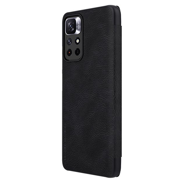 Nillkin Qin Case Flip Case for Xiaomi Redmi Note 11T 5G / 11S 5G / 11 5G (China) / Poco M4 Pro 5G - Black 3