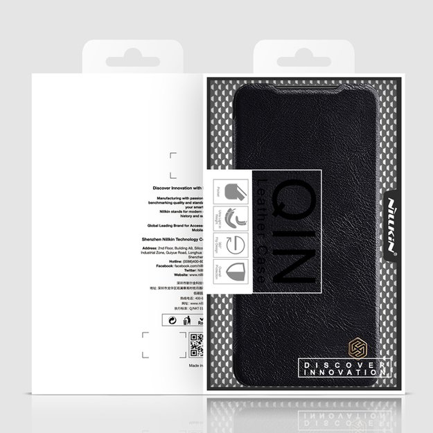 Nillkin Qin Case Flip Case for Xiaomi Redmi Note 11T 5G / 11S 5G / 11 5G (China) / Poco M4 Pro 5G - Black 4
