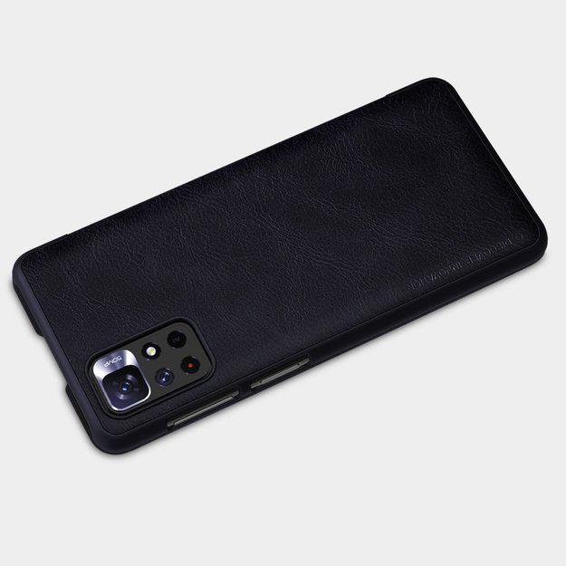 Nillkin Qin Case Flip Case for Xiaomi Redmi Note 11T 5G / 11S 5G / 11 5G (China) / Poco M4 Pro 5G - Black 28