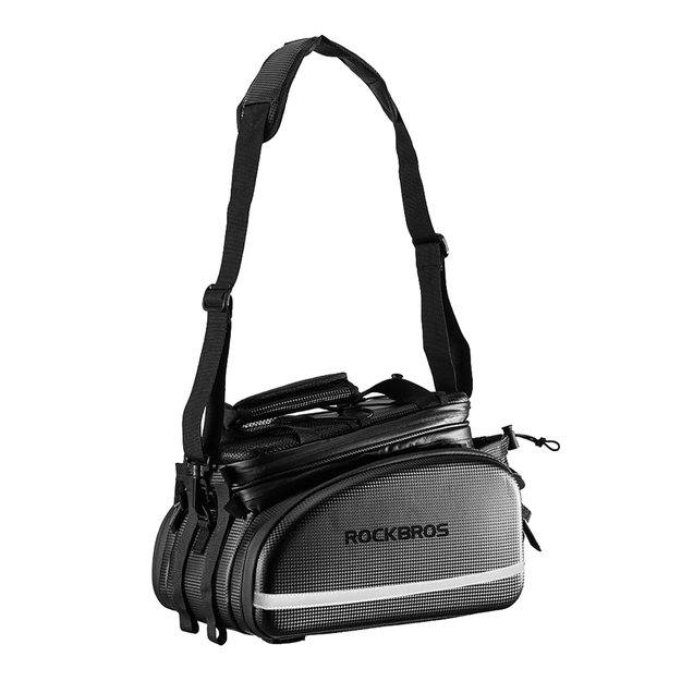 Rockbros A6-6 bicycle bag for trunk, 35 l, with fold-out pockets - black 3