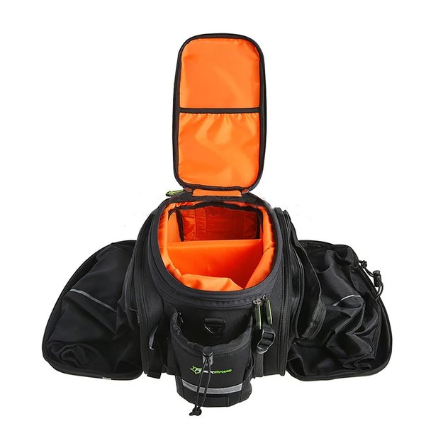 Rockbros A6-6 bicycle bag for trunk, 35 l, with fold-out pockets - black 2