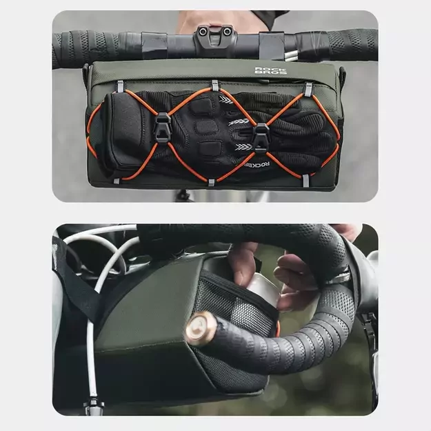 Rockbros 30110054001 bicycle handlebar bag 2.2 l - green 4