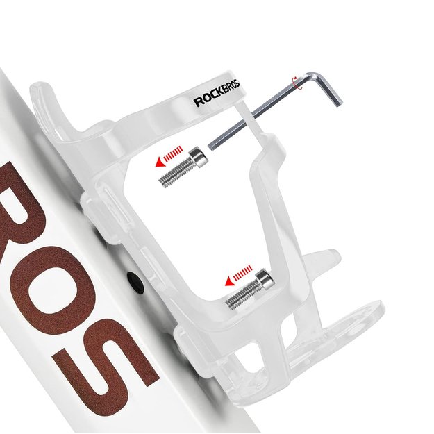 Rockbros 31210012002 bicycle water bottle holder - white 1
