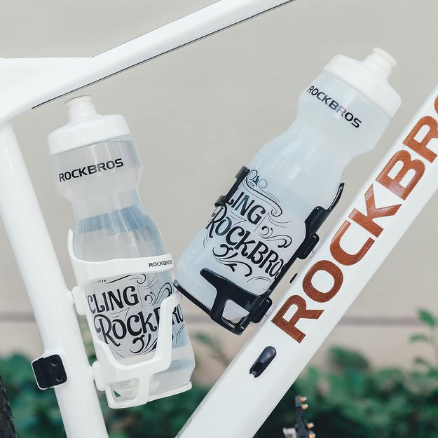 Rockbros 31210012002 bicycle water bottle holder - white 3