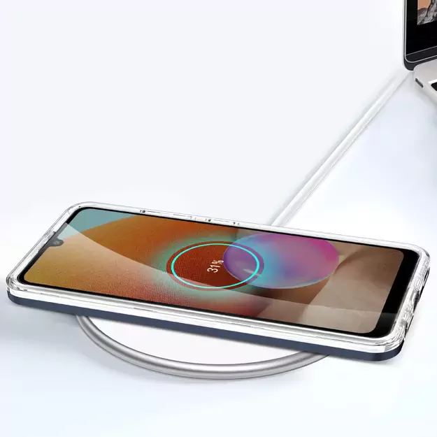 Clear 3in1 Case for Samsung Galaxy A72 4G Frame Gel Cover Blue 7