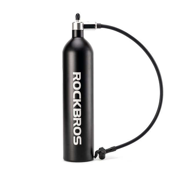 Rockbros Tubeless Tire Inflator 200 PSI 1.2l - Black