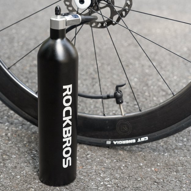 Rockbros Tubeless Tire Inflator 200 PSI 1.2l - Black 12