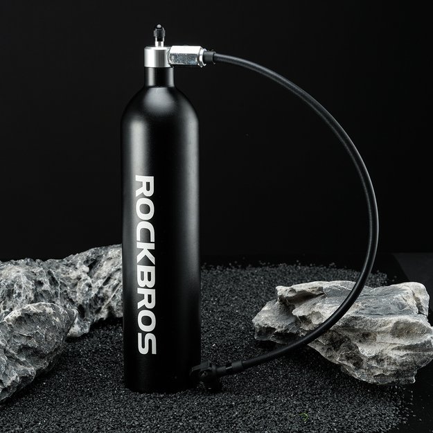 Rockbros Tubeless Tire Inflator 200 PSI 1.2l - Black 7