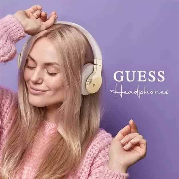 Guess Bluetooth on-ear headphones GUBH604GEMP pink/pink 4G Script 8