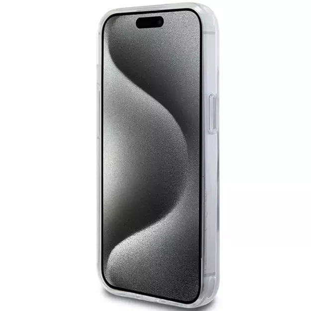 Karl Lagerfeld KLHMP15SHMRSCHH iPhone 15 6.1&quot  white/white hardcase Ring Stand Choupette Head MagSafe 4