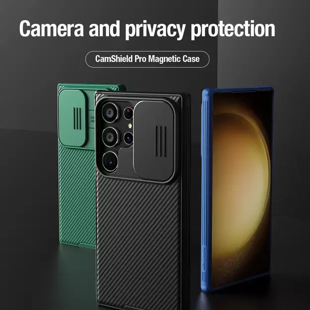 Nillkin CamShield Pro armored case with camera protector for Samsung Galaxy S24 Ultra - blue 7