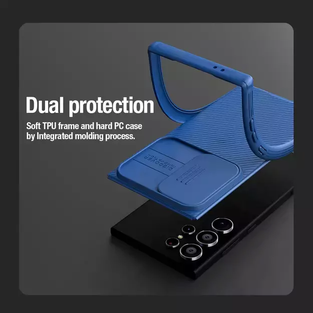 Nillkin CamShield Pro armored case with camera protector for Samsung Galaxy S24 Ultra - blue 9