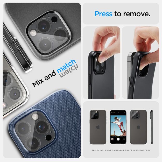 Spigen Optik.tR Camera Protector for iPhone 14 Pro / Pro Max / 15 Pro / Pro Max / 16 Pro / Pro Max - Transparent 2 pcs. 20