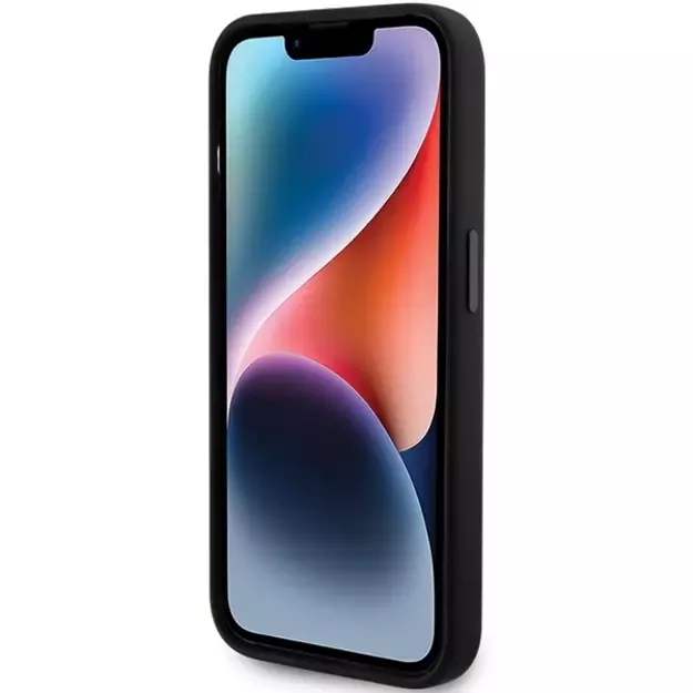 Karl Lagerfeld Silicone Ikonik Metal Pin case for iPhone 15 Pro - black 4