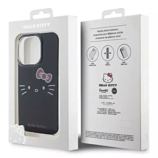Hello Kitty IML Kitty Face case for iPhone 15 Pro Max - black 7