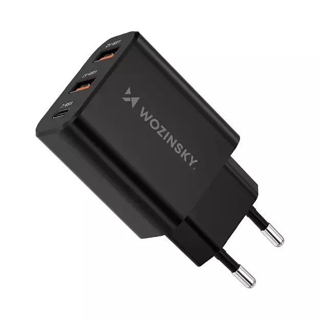 Wozinsky CWCUCB 30W USB-C / 2 x USB-A Wall Charger - Black 16