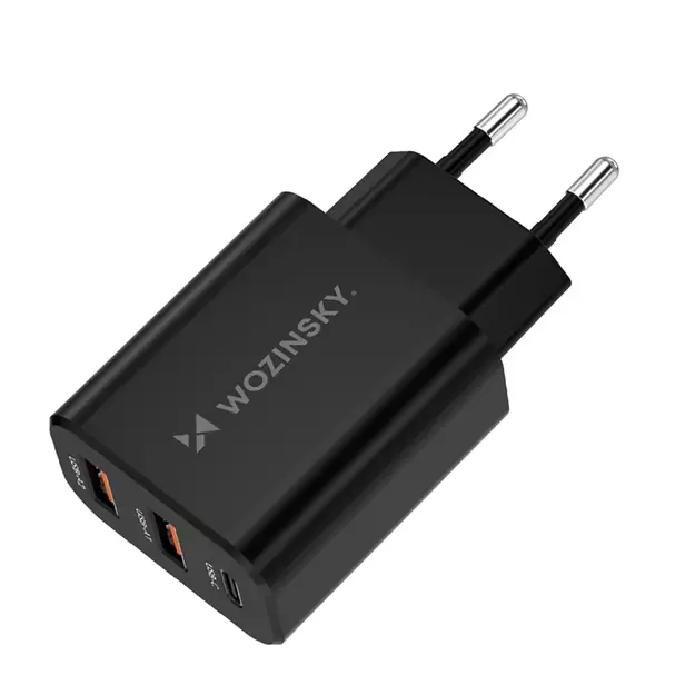 Wozinsky CWCUCB 30W USB-C / 2 x USB-A Wall Charger - Black 9
