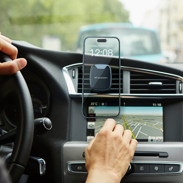 Wozinsky WUMTK magnetic phone holder for car air vent - black 14