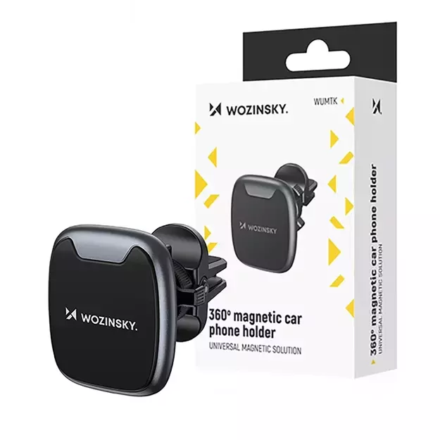 Wozinsky WUMTK magnetic phone holder for car air vent - black 4