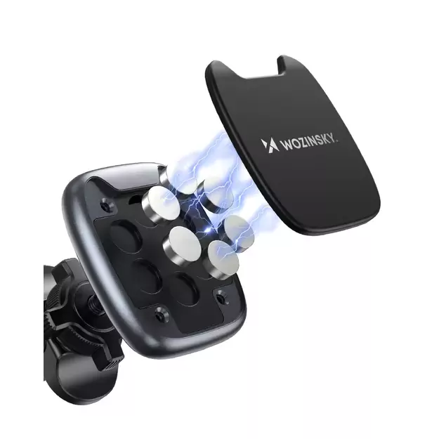Wozinsky WUMTK magnetic phone holder for car air vent - black 3