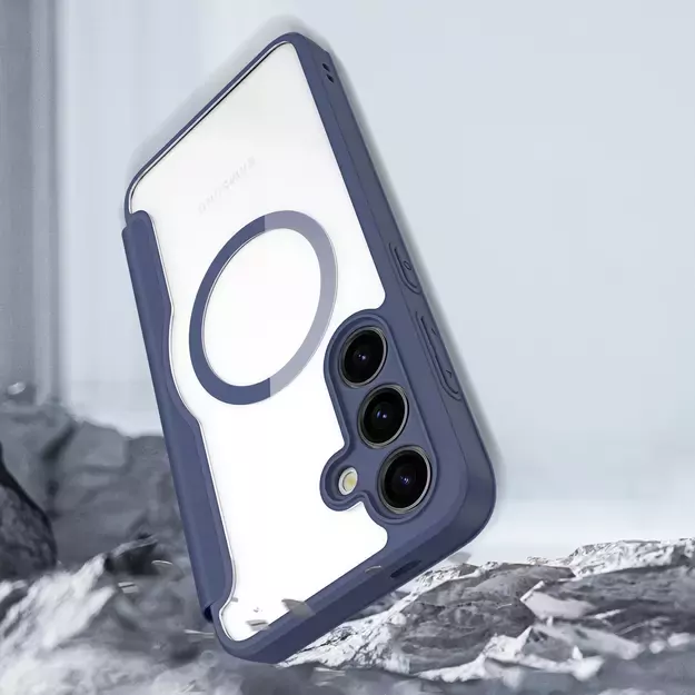 Dux Ducis Skin X Pro case for Samsung S24+ with magnetic ring and flap - blue 22