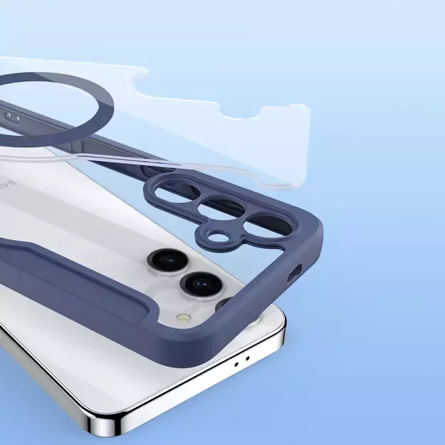 Dux Ducis Skin X Pro case for Samsung S24+ with magnetic ring and flap - blue 21