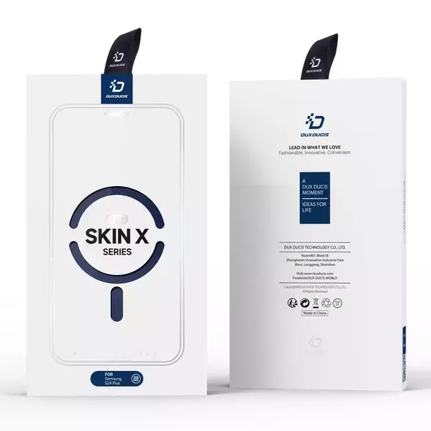 Dux Ducis Skin X Pro case for Samsung S24+ with magnetic ring and flap - blue 23