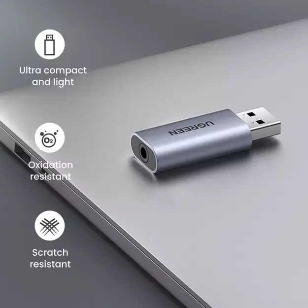 Ugreen CM383 audio adapter - gray 11
