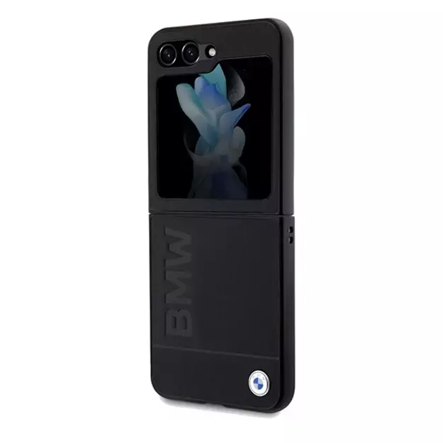 BMW Leather Hot Stamp case for Samsung Galaxy Z Flip 5 - black 12