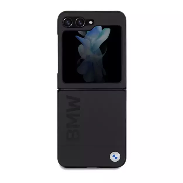 BMW Leather Hot Stamp case for Samsung Galaxy Z Flip 5 - black 8